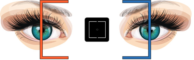 3D visual acuity chart